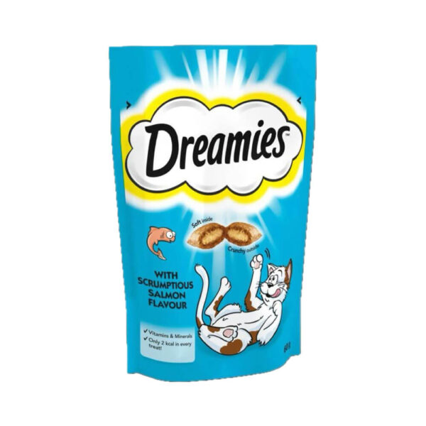 تشویقی گربه دریمیز با طعم سالمون Dreamies