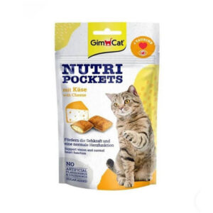 تشویقی گربه نوتری پاکت جیم کت با طعم پنیر Gim Cat Nutri Pockets with Cheese