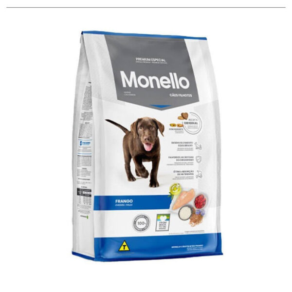 غذا خشک توله سگ مونلو پاپی با طعم مرغ monello puppy